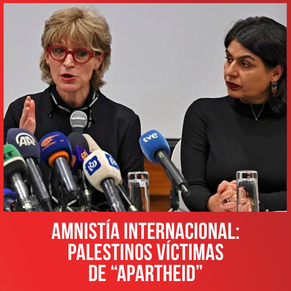 Amnistía Internacional: palestinos víctimas de “apartheid” en Israel