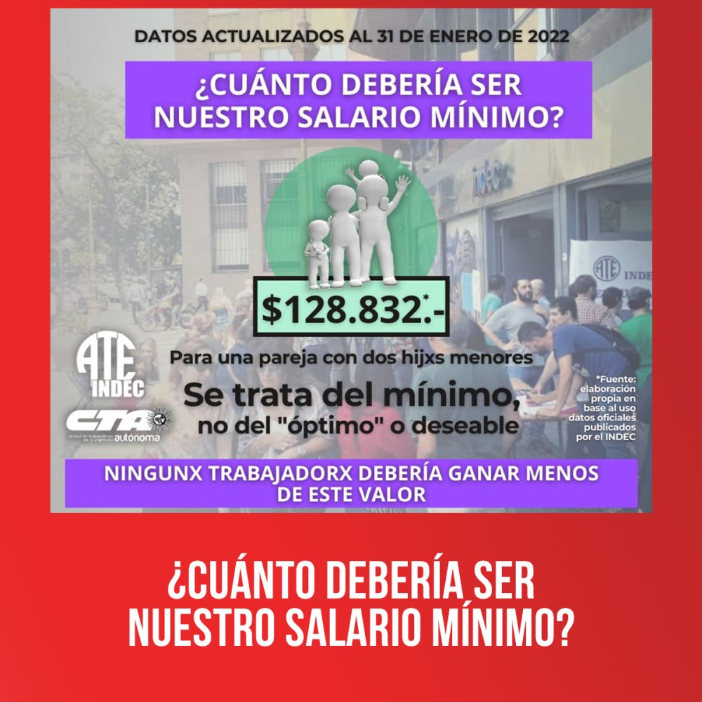 ¿Cuánto debería ser nuestro salario mínimo?