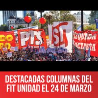 Destacadas columnas del FIT Unidad el 24 de marzo