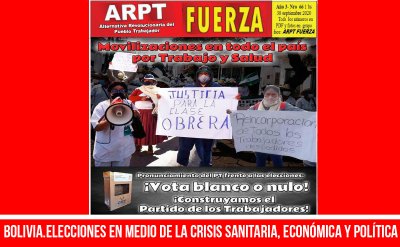 Bolivia. Elecciones en medio de la crisis sanitaria, económica y política