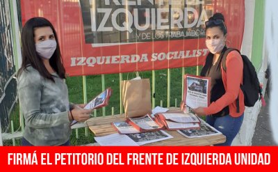 Firmá el petitorio del Frente de Izquierda Unidad