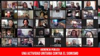 Audiencia pública / Una actividad unitaria contra el sionismo