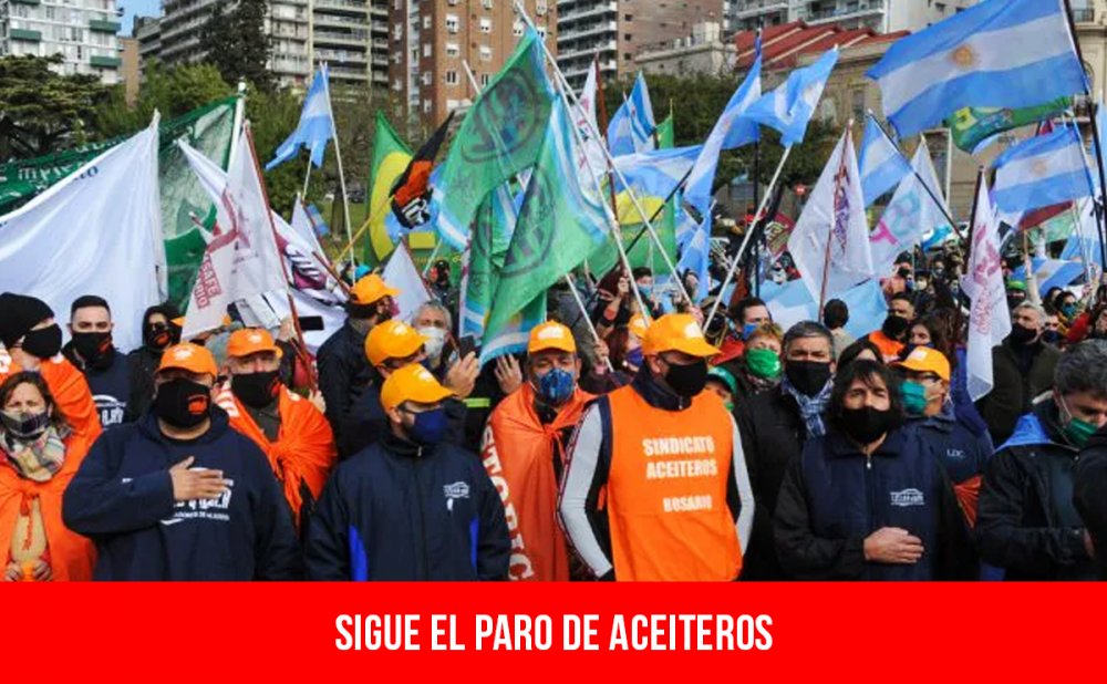 Sigue el paro  de aceiteros