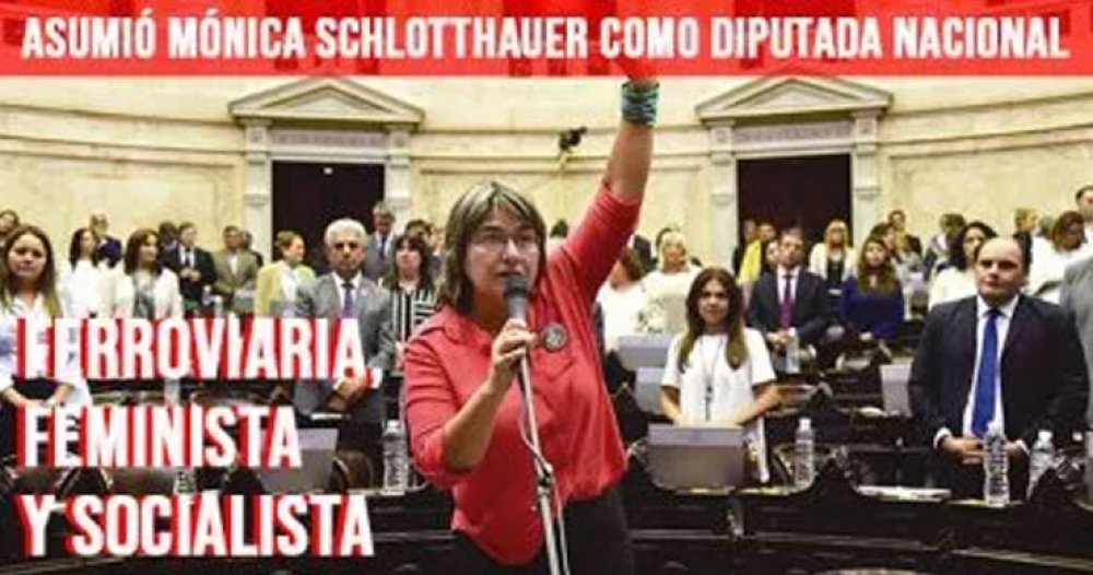 Asumió Mónica Schlotthauer como diputada nacional: Ferroviaria, feminista y socialista