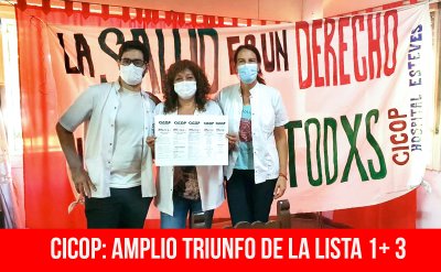 Cicop: amplio triunfo de la Lista 1+3