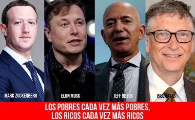 Los pobres cada vez más pobres, los ricos cada vez más ricos