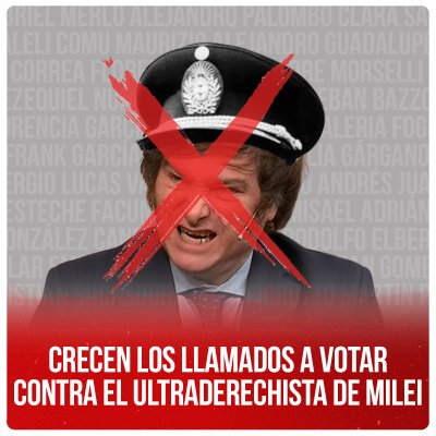 Crecen los llamados a votar contra el ultraderechista de Milei