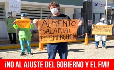 ¡No al ajuste del gobierno y el FMI!