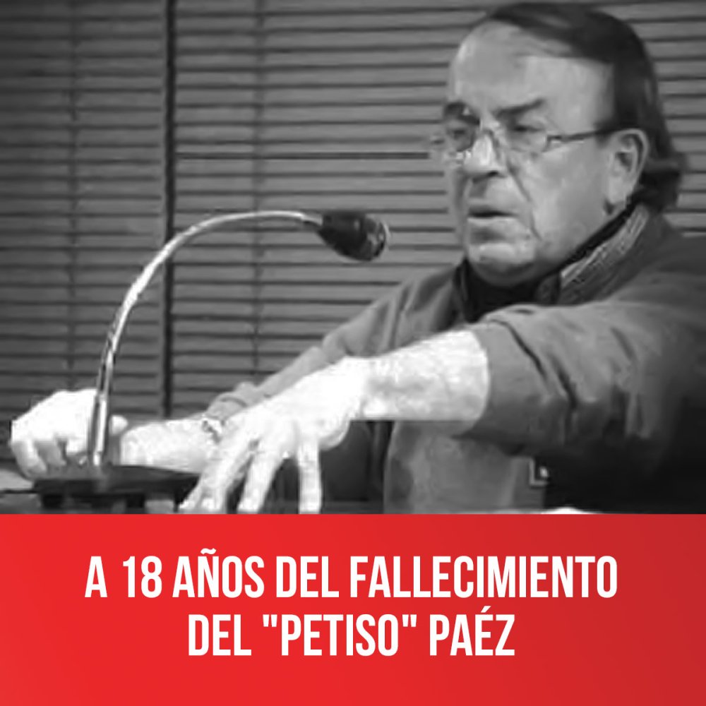 A 18 años del fallecimiento del "Petiso" Paéz