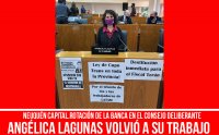 Neuquén Capital. Rotación de la banca en el Concejo Deliberante/ Angélica Lagunas volvió a su trabajo