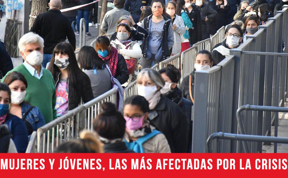 Mujeres y jóvenes, las más afectadas por la crisis