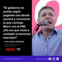 Diputado Giordano contra el FMI ¡Basta de pagar una deuda usurera!