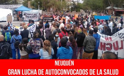 Neuquén: gran lucha de autoconvocados de la salud