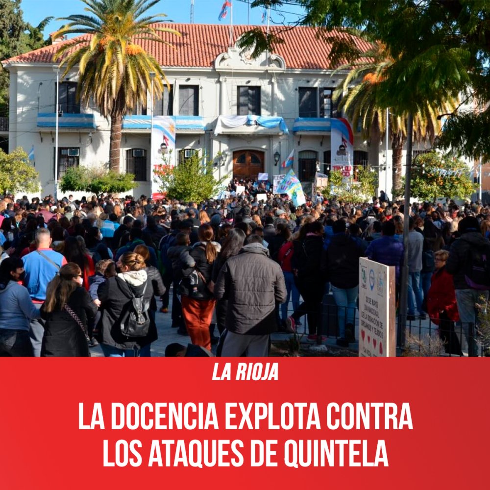 La Rioja / La docencia explota contra los ataques de Quintela