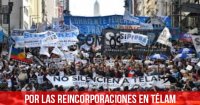 Por las reincorporaciones en Télam