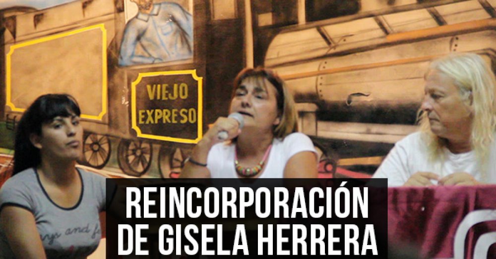 Reincorporación de Gisela Herrera