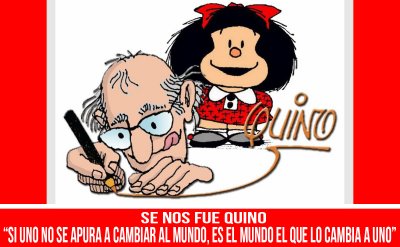 Se nos fue Quino: "Si uno no se apura a cambiar el mundo, es el mundo el que lo cambia a uno"