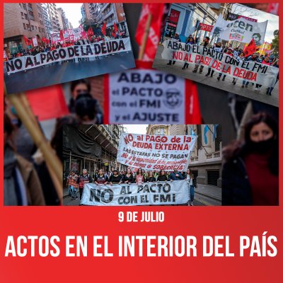 9 de Julio / Actos en el interior del país