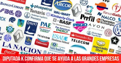 Diputada K confirma que se ayuda a las grandes empresas