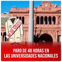 Paro de 48 horas en las universidades nacionales
