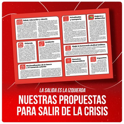 La salida es la izquierda / Nuestras propuestas para salir de la crisis