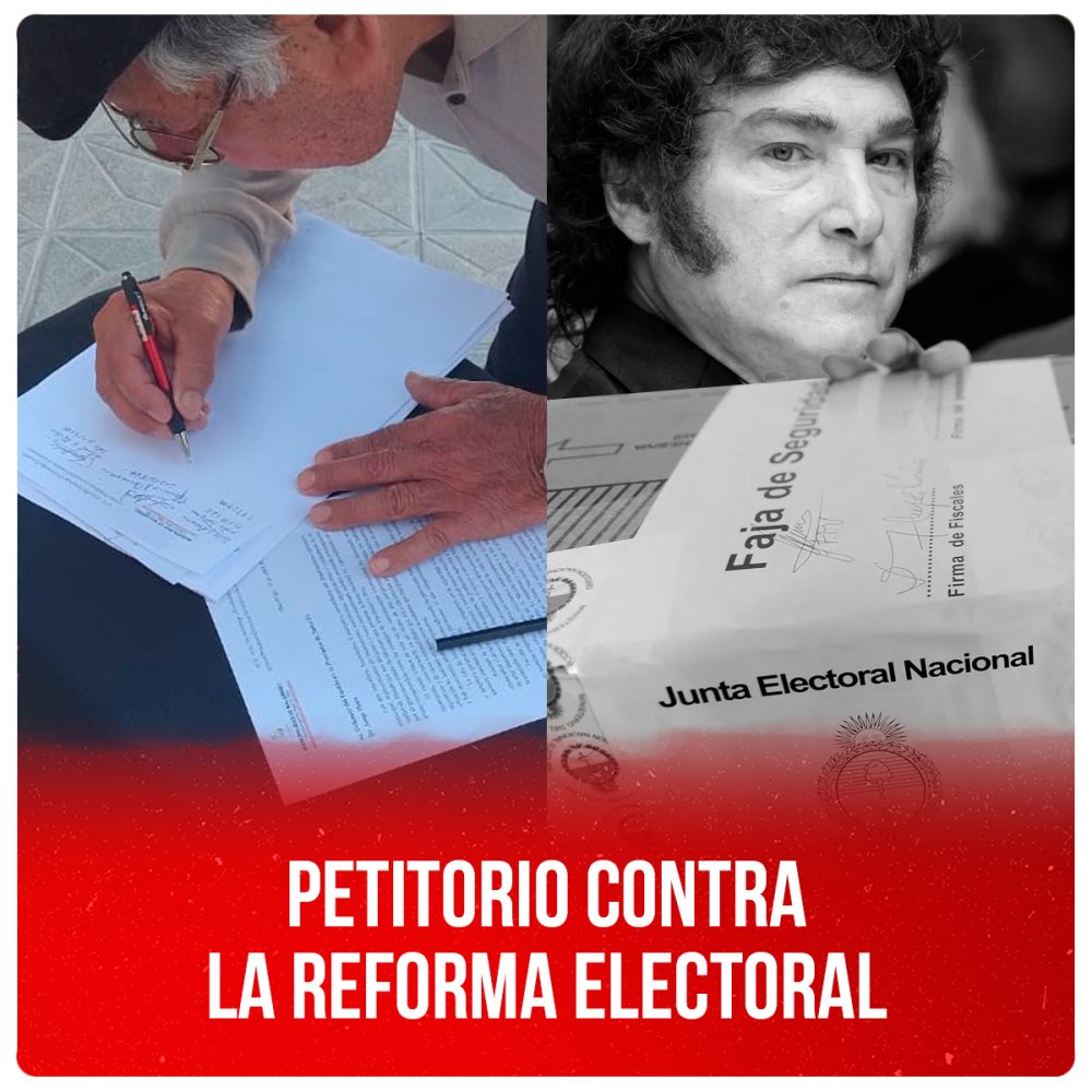 Petitorio contra la reforma electoral