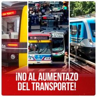 ¡No al aumentazo del transporte!