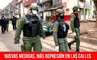 Nuevas medidas, más represión en las calles