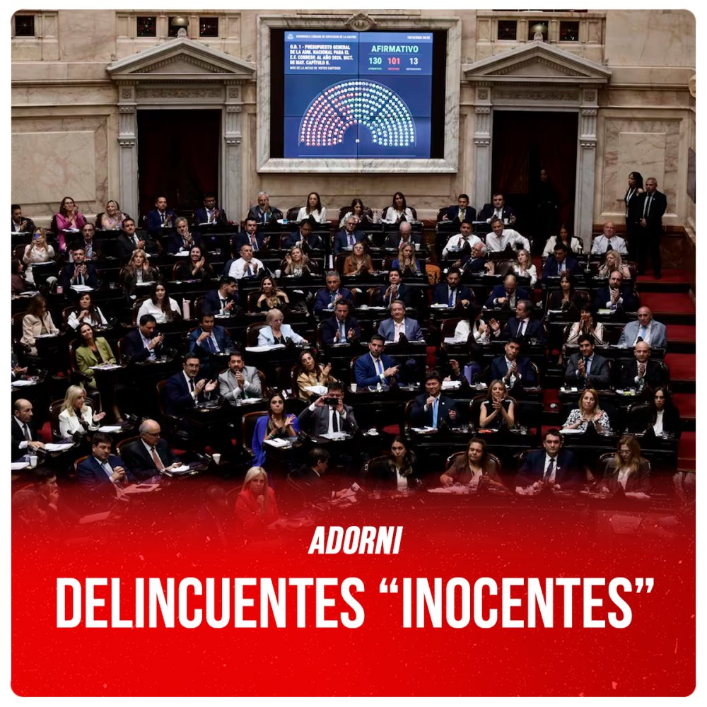 Adorni / Delincuentes “inocentes”