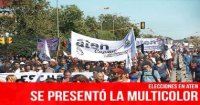 Elecciones en ATEN: Se presentó la Multicolor