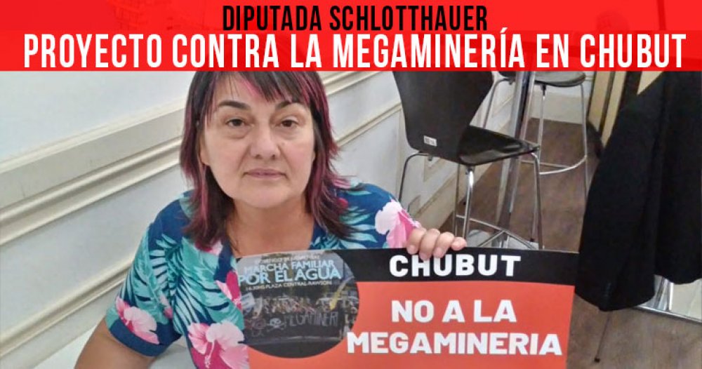 Diputada Schlotthauer: Proyecto contra la megaminería en Chubut