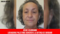 Desde Cisjordania, luchadoras palestinas adhieren a la defensa de Giordano