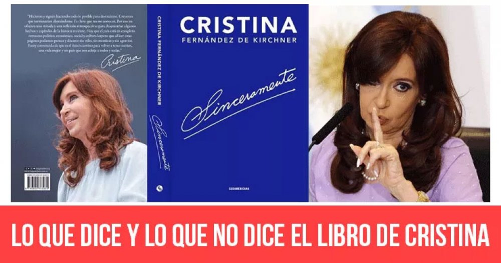 “Sinceramente”: Lo que dice y lo que no dice el libro de Cristina