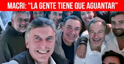 Macri: “La gente tiene que aguantar”