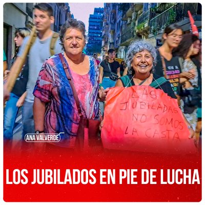 Los jubilados en pie de lucha