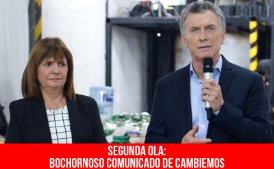 Segunda ola: bochornoso comunicado de Cambiemos
