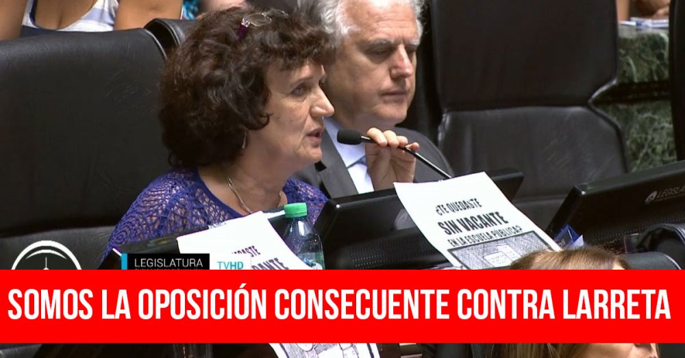 Somos la oposición consecuente contra Larreta