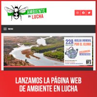 Lanzamos la página web de Ambiente en Lucha