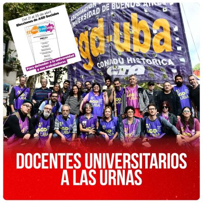 Docentes Universitarios a las urnas