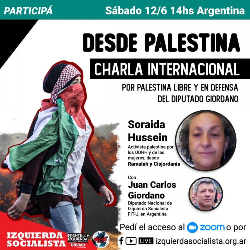 Charla internacional / Desde Palestina, Soraida Hussein
