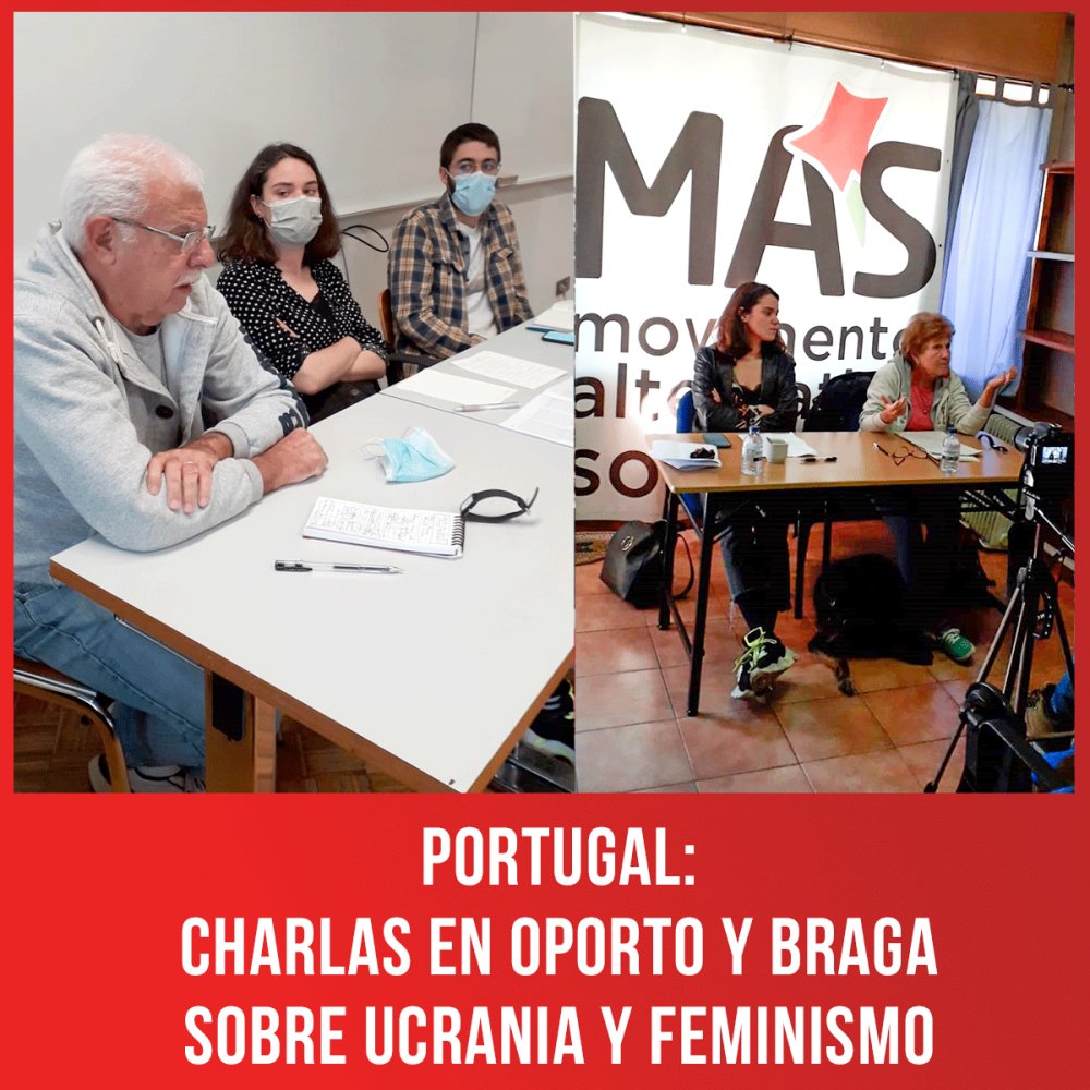Portugal: charlas en Oporto y Braga sobre Ucrania y feminismo