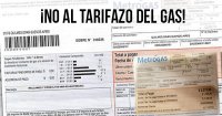 ¡No al tarifazo del gas!