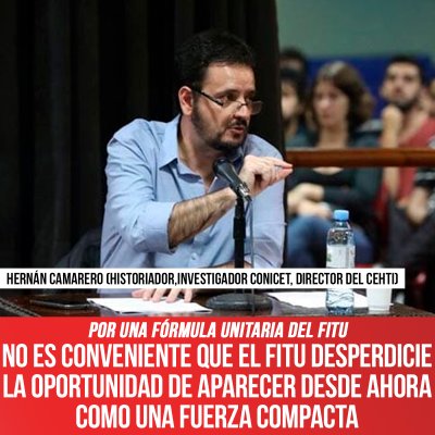 Por una fórmula unitaria del FITU / No es conveniente que el FITU desperdicie la oportunidad de aparecer desde ahora como una fuerza compacta