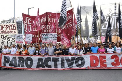 22/8, Plaza de Mayo: Marcha del sindicalismo combativo y la izquierda