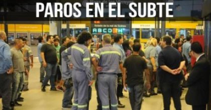 Paros en el subte