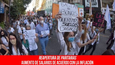 Reapertura de paritarias/Aumento de salarios de acuerdo con la inflación