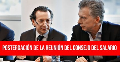 Postergación de la reunión del Consejo del Salario