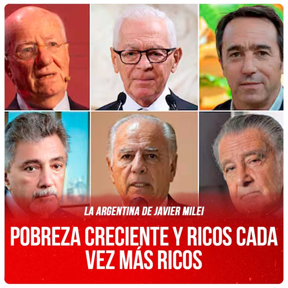 La Argentina de Javier Milei / Pobreza creciente y ricos cada vez más ricos
