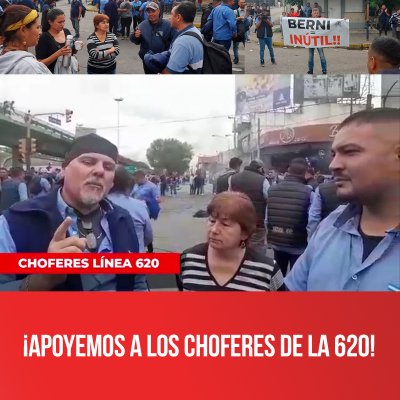 ¡Apoyemos a los choferes de la 620!