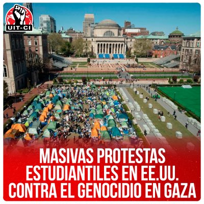 Masivas protestas estudiantiles en EE.UU. contra el genocidio en Gaza